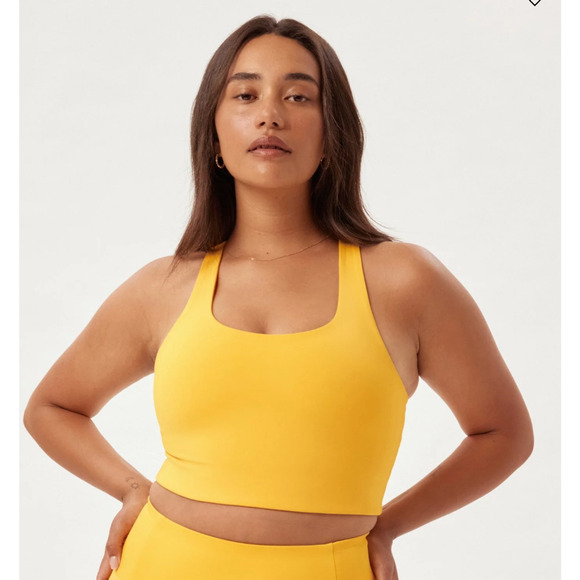 Girlfriend Collective Paloma Compression Bra in Navy Blue Size XL - Picture 9 of 9